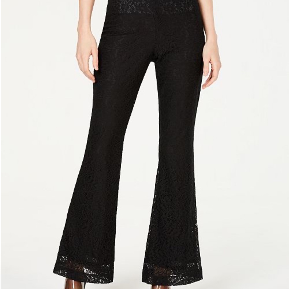 AMAZING INC all-over lace flare pants